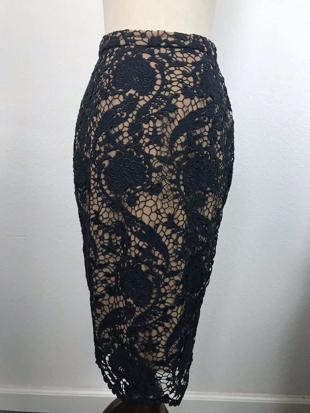 Ministry of Style Pencil Skirt Midi Flare Lace Dark Romance Coquette Corpcore